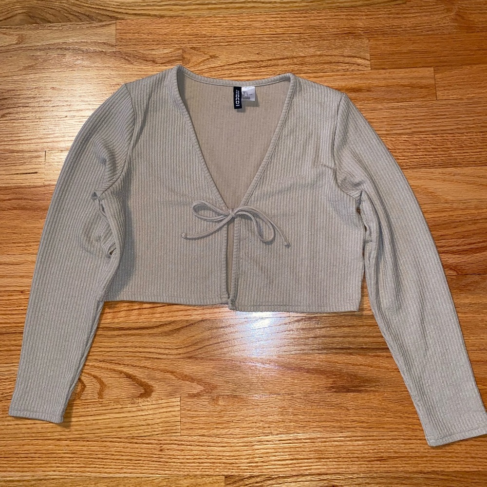 Cardigan -Tie Front